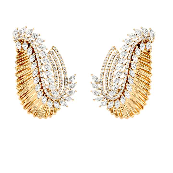 Wave Diamond Earring