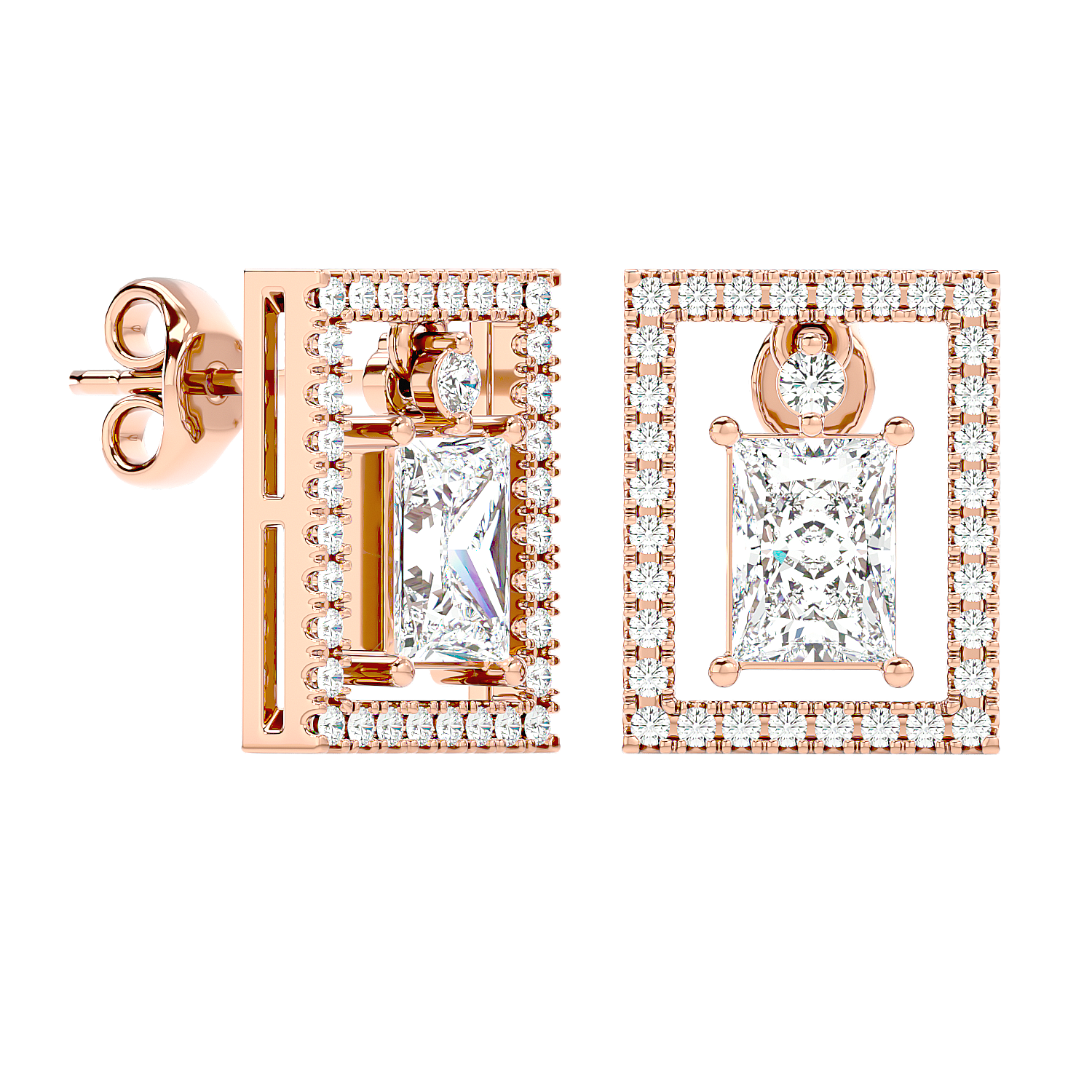 Stunning Star Diamond Earrings