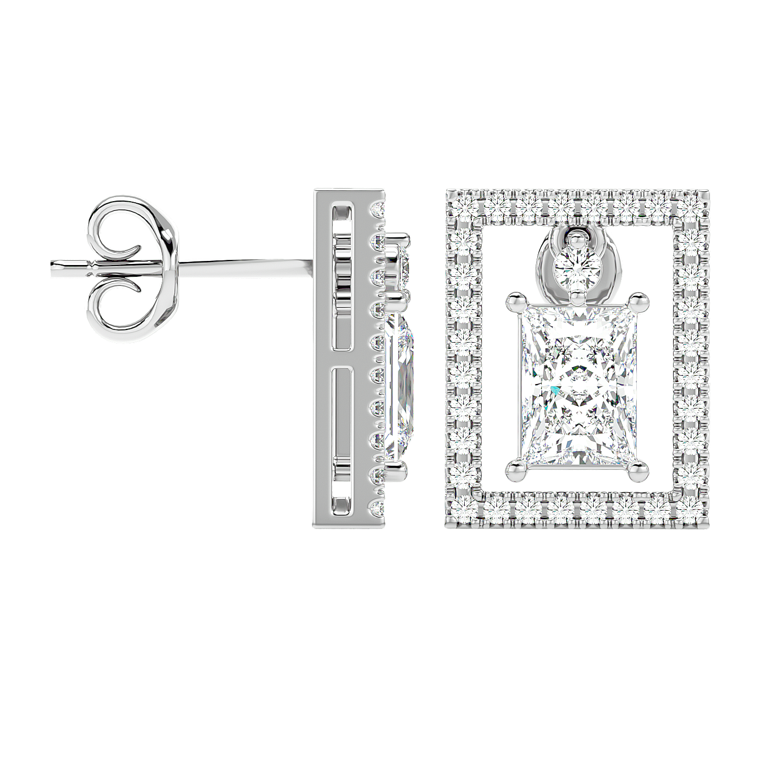 Stunning Star Diamond Earrings