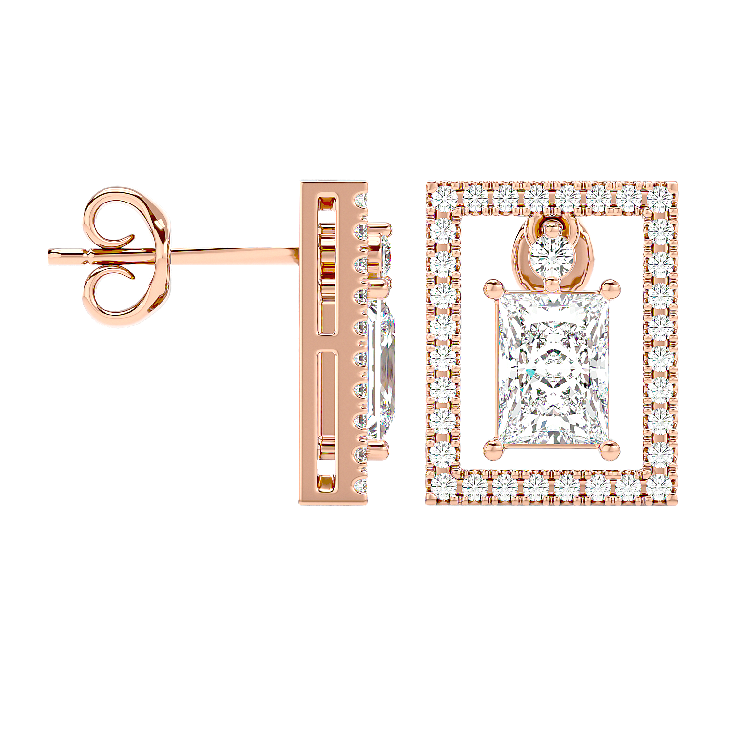 Stunning Star Diamond Earrings