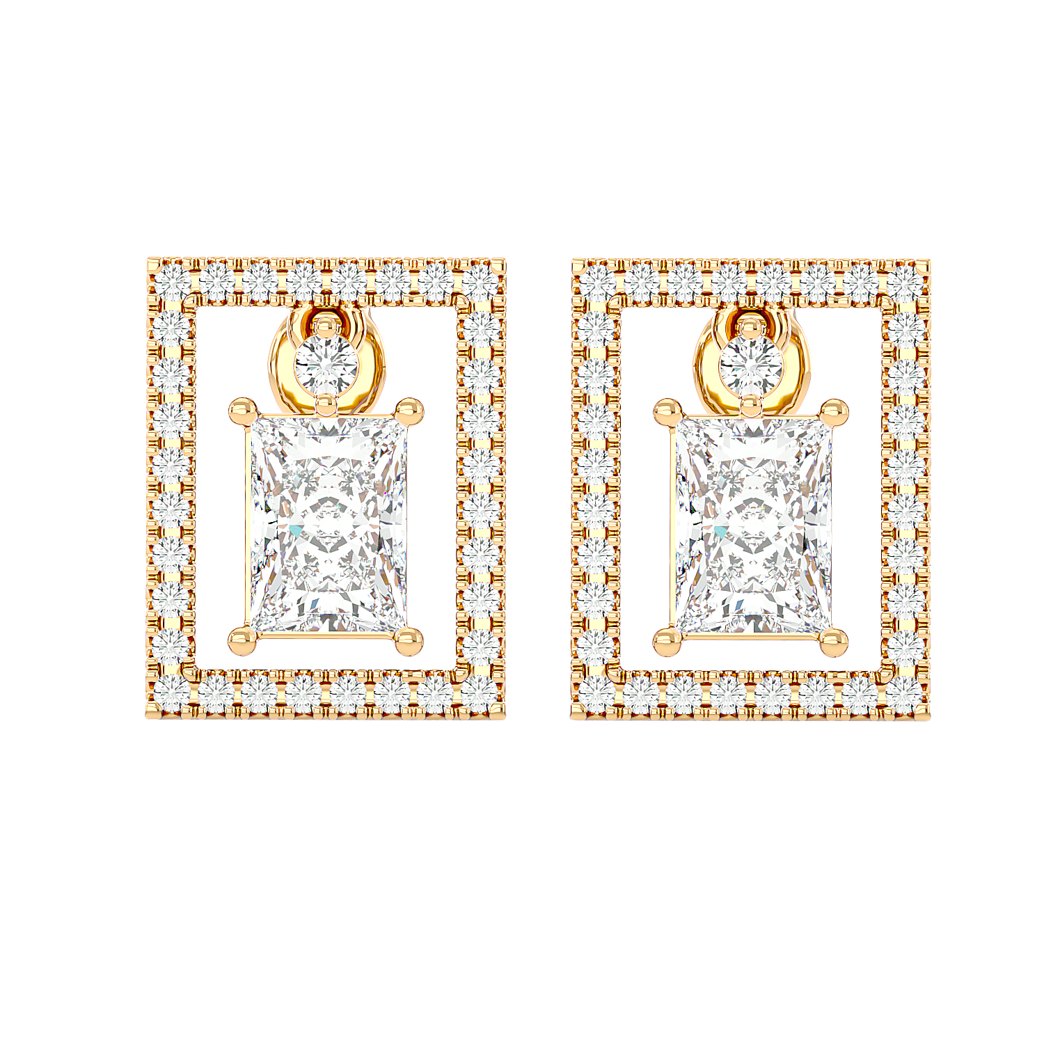 Stunning Star Diamond Earrings