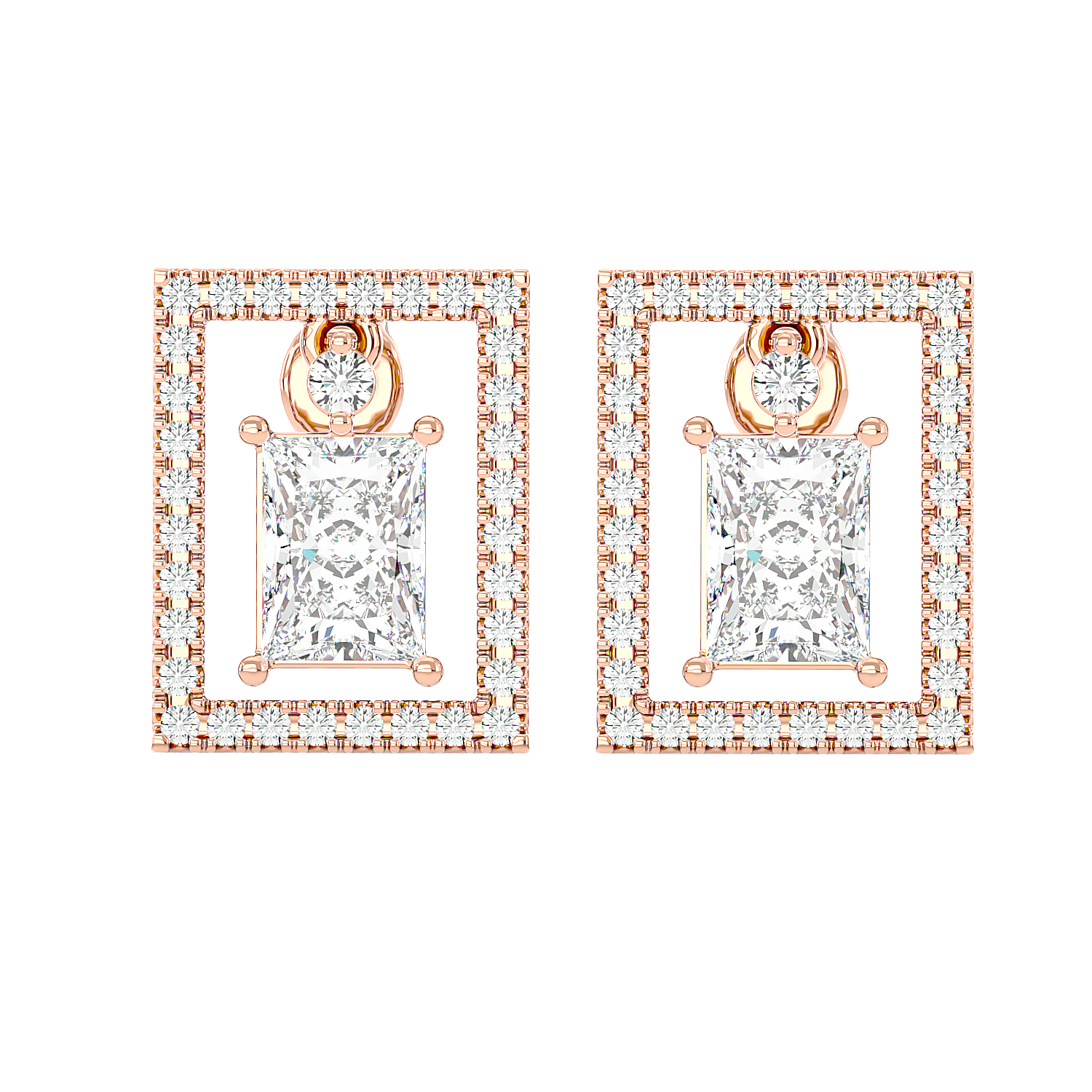Stunning Star Diamond Earrings