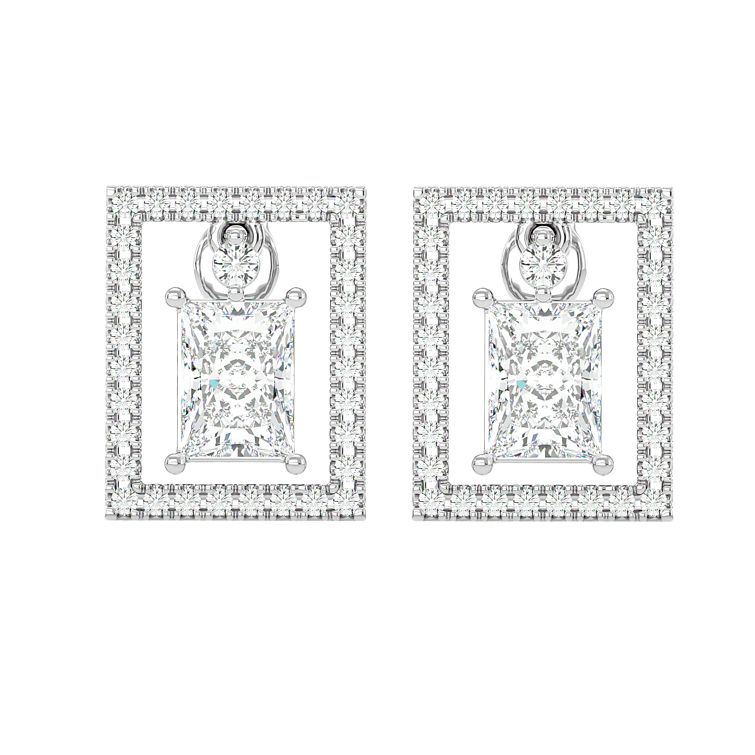 Stunning Star Diamond Earrings