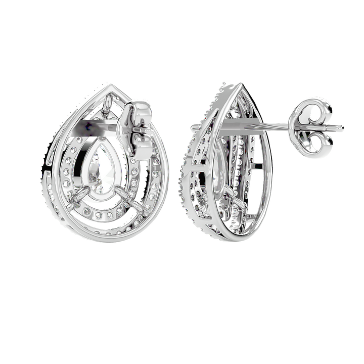 Drop Diamond Earrings