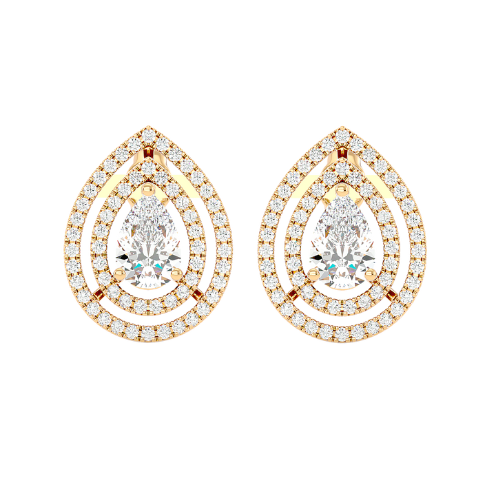 Drop Diamond Earrings