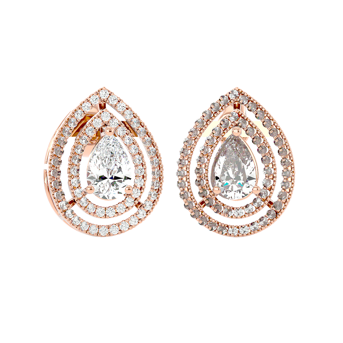 Drop Diamond Earrings