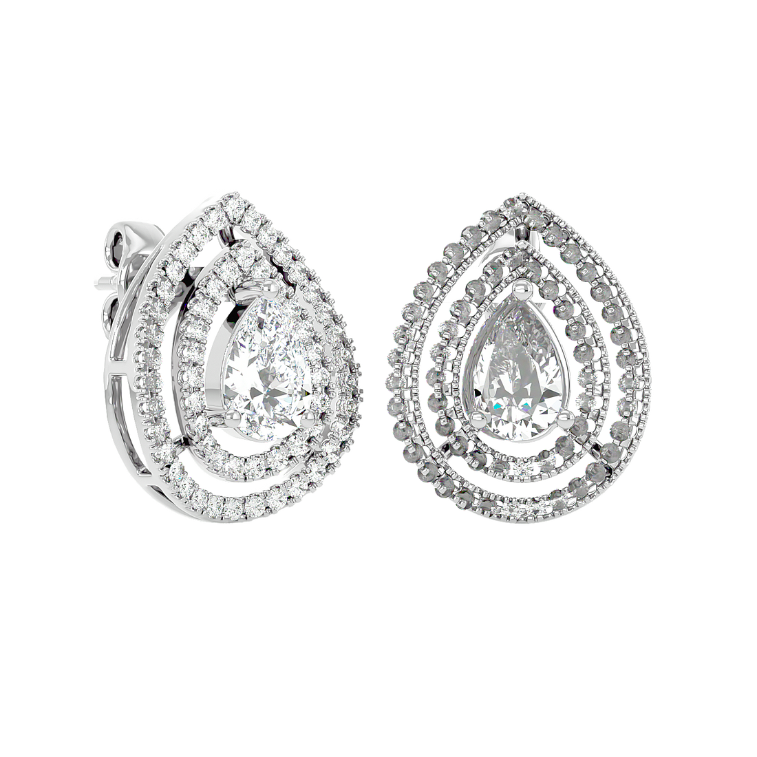 Drop Diamond Earrings