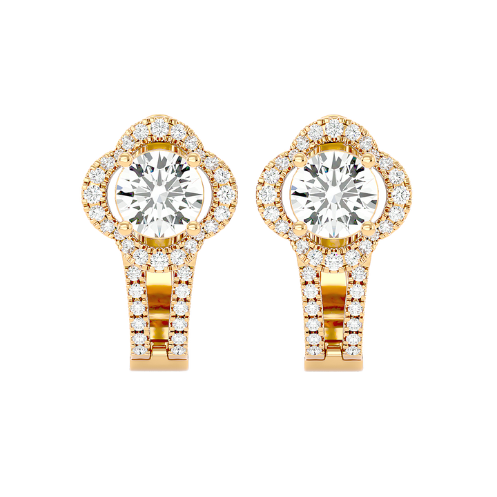 Cross Diamond Earrings