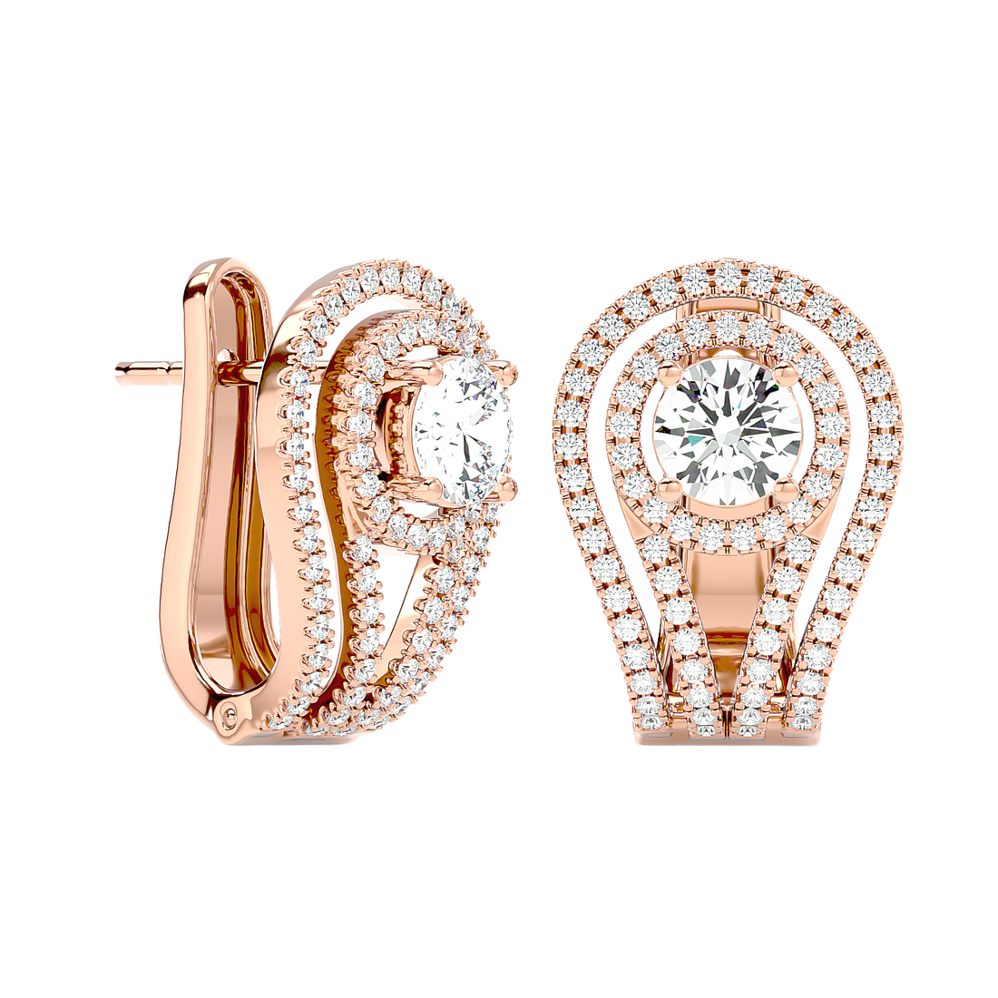 Flower Diamond Earrings